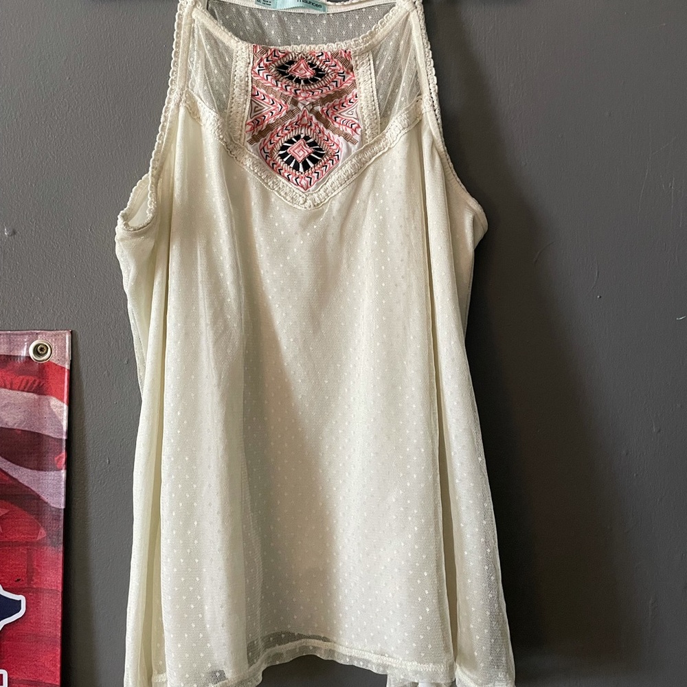 Maurices cream tank top